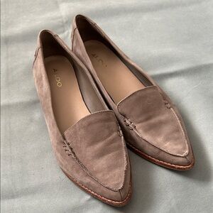 ALDO Women's Brown Suede Loafers